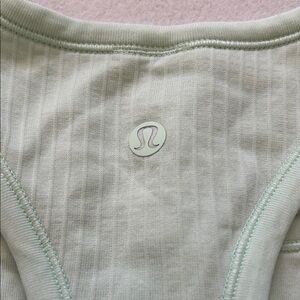 Lululemon Light Green Ribbed Top